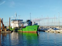 Dernière phase des travaux de dragage du port, au cours de l&rsquo;hiver 2023 – 2024