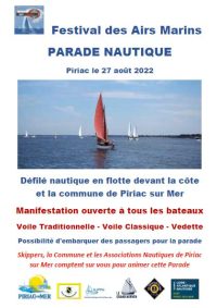 Parade Nautique du Festival des Airs Marins, le samedi 27 août 2022