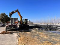 Evacuation des boues du dragage