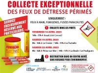 Collecte des feux de détresse périmés