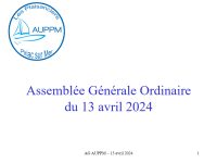 Compte-rendu de l&rsquo;Assemblée Générale du 13 avril 2024