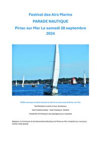 Parade Nautique du Festival des Airs Marins le 28 septembre 2024