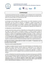 Communiqué de la Confédération Mer et Liberté relatif au quota de 5 maquereaux par jour
